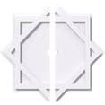 thumbnail image 1 of Ekena Millwork CMP16AL2-01000 16 in. OD x 1 in. ID Square Axel Architectural Grade PVC Contemporary Ceiling Medallion - 2 Piece, 1 of 1