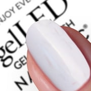 Nails.INC x Sensationail GelLED Gel Nail Polish, Enjoy Every Moment, Bright White, 0.33 fl oz