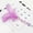 Purple, variant on Dragonus Cat Kitten Pet Teaser Turkey Feather Interactive Stick Toy Chaser Wand