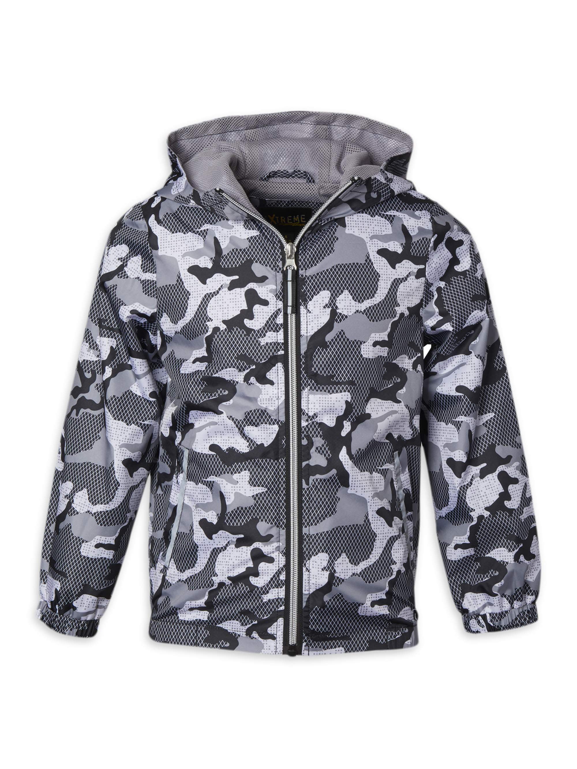 Urban Republic Big Girls Black Star Pattern Weather-Resistant Flight Jacket 8-16