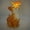 B, variant on (Garden Decor)Solar-Powered Resin Figurine Night Light Realistic Animal Sculpture Garden Decorative Ornament