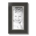 thumbnail image 2 of ArtToFrames 5x10 inch Black Velvet with Silver Wide Picture Frame, Black MDF Poster Frame (4693), 2 of 7