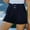 Blue, variant on Summer Saving Clearance AXXD Workout Shorts Womens,Sweat Shorts Summer Loose Pocket Solid Pockets High Waist Short Gym Shorts Women Plus Size Blue 4