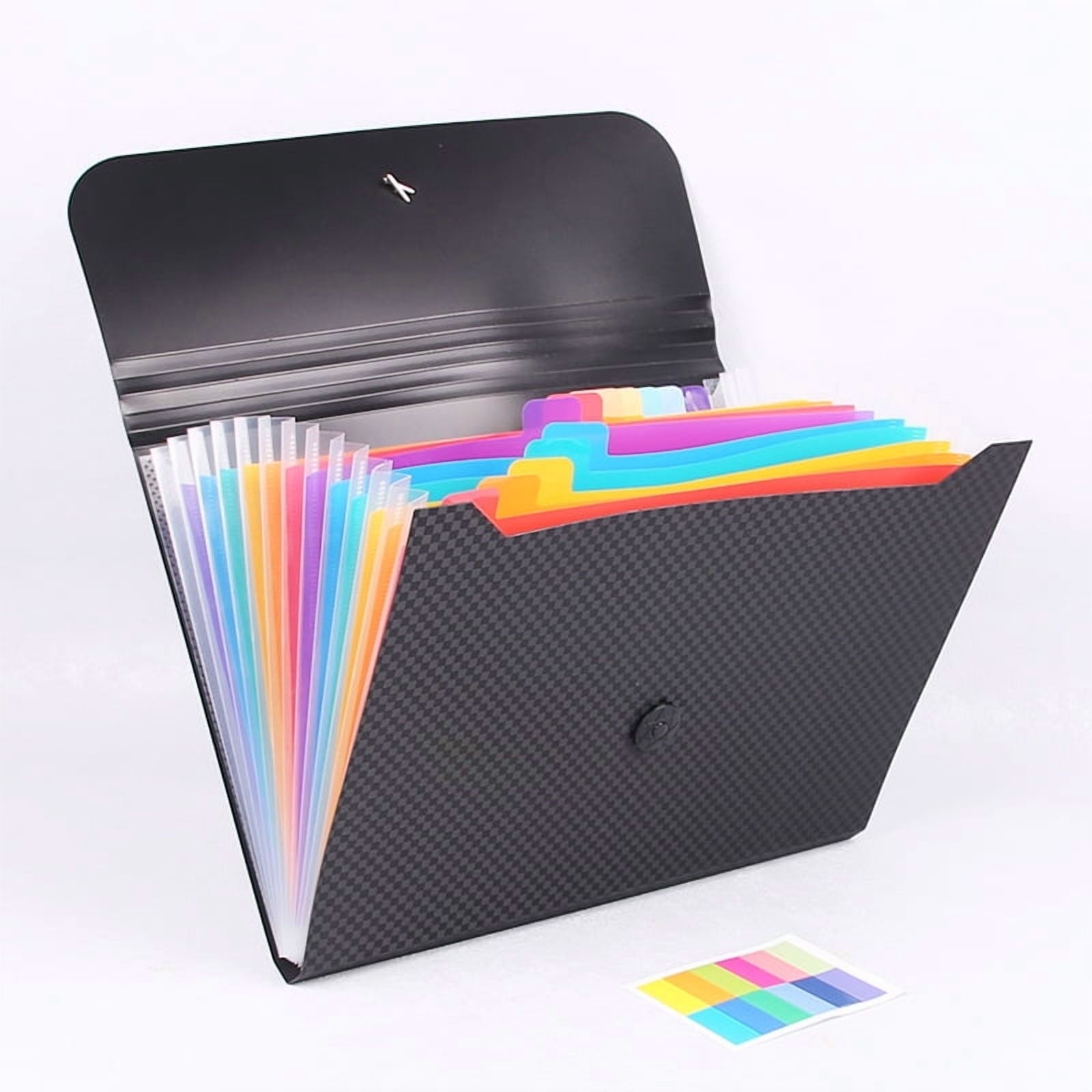 Expandable 5-Pocket Plastic File Folders and Document Organizer