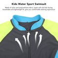 thumbnail image 1 of Traje de baño de una pieza para niños, manga larga, protección solar, secado rápido, traje de baño para deportes acuáticos para niños, gris oscuro, XXL, 1 of 14