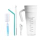 thumbnail image 2 of Exprimidor de frutas portátil, licuadora de hielo, práctico mezclador de jugo de frutas con carga USB Blanco, 2 of 9