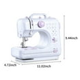 thumbnail image 2 of Amdohai Electric Small Sewing Machine with Foot Pedal 12 Stitches Adjustable Speeds, 2 of 9