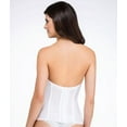 thumbnail image 2 of Va Bien WHITE Plus Size Smooth Satin Hourglass Bustier, US 34DDD, 2 of 2