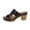 Shoes # Black, variant on Women Wedge Sandals Open Toe Chunky Sole Slide Sandals Summer Dressy Casual Chunky Block Heel Mules Perforated Hollow Out Walking Shoes Outdoor Vacation Beach Daily