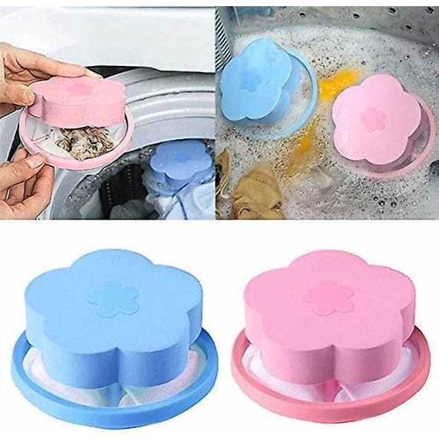Floating Lint Mesh Bag Portable Washer Lint Catcher, Hair Filter Net Pouch, Washer Hair Catcher, Washing Machine Lint Tr