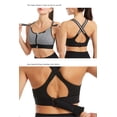thumbnail image 5 of Cinda Ease Women's Zipper Sports Bra - High Support, Adjustable Straps, and Breathable Design, 5 of 7