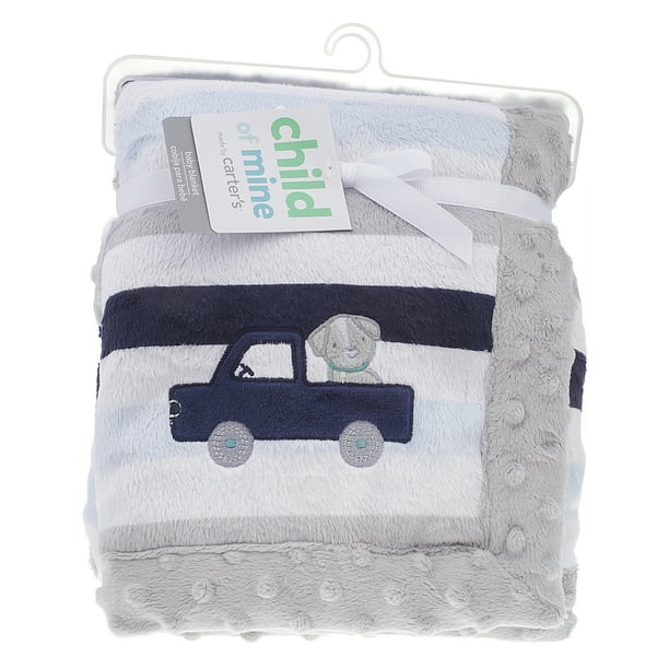 Child of Mine Baby Truck & Puppy Boy Baby Blanket