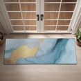 thumbnail image 2 of Blue Marble Gold Pattern Door Rugs,Washable Non Slip Door Mats Indoor,Decorative Door Mats,Entry Mat Indoor for Entrance,Bedroom,Kitchen,Bathroom,16"x47", 2 of 6