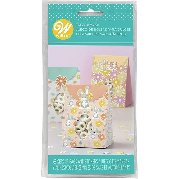Wilton Non-Food Items Easter Bunny Treat Bags - Pack of 6