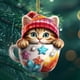 thumbnail image 4 of Uuiauoio 2024 Acrylic Christmas Pendant Ornament with Lanyard for Tree Car Home Holiday Party Decor, 4 of 8