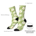 thumbnail image 4 of Pofeuu Daisies Flowers Print Crew Socks, Adult Running Hiking Socks for Youth and Adult, 4 of 6