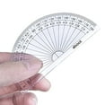 thumbnail image 4 of 28 Pack Clear 180 Degree Plastic Protractors for Angle Measurement, 10 cm, 4 of 6