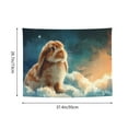 thumbnail image 6 of Picia Starry Sky Cloud Cute Rabbit Pattern Tapestry-Tapestries for Bedroom Living Room Dorm(29x37"), 6 of 8