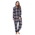 thumbnail image 2 of Ashford & Brooks Women's Flannel Hooded One Piece Pajama Union Jumpsuit, 2 of 6