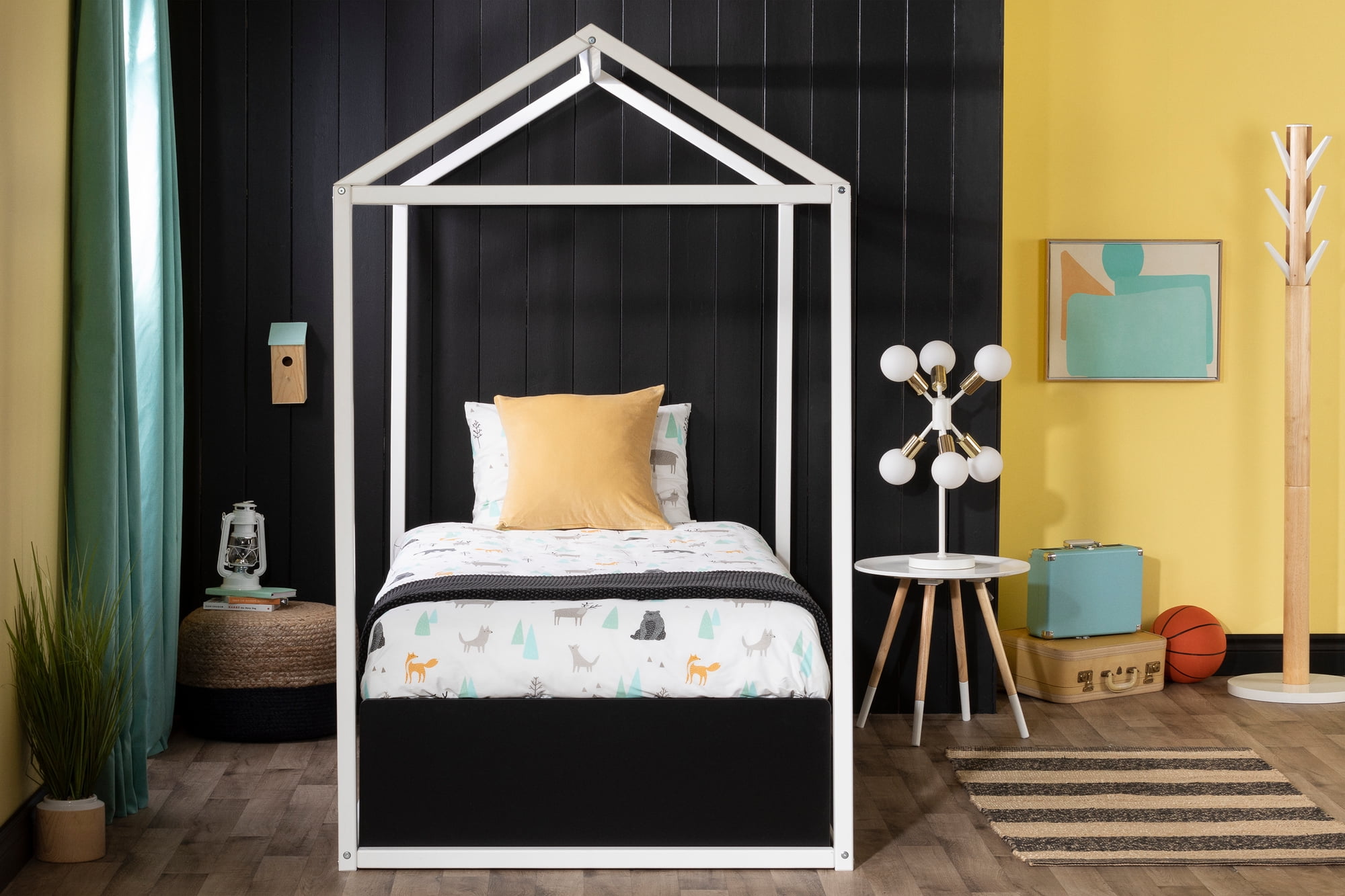 South Shore Sweedi Twin House Bed, Pure White