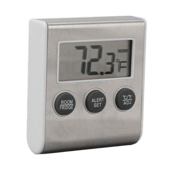 Termómetro digital para refrigerador, termómetro digital para refrigerador, alarma, termómetro digital para refrigerador, accesorio para medir la temp
