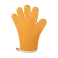 thumbnail image 2 of Heat Resistant Silica Gel Kitchen Oven Gloves, High Temp Thickened Insulation Mitts for Microwave Baking Use, 2 of 4