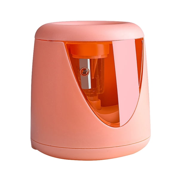 Manual Pencil Sharpener with Replacement Blade, Durable Plastic, Suitable for Various Pencil Shapes – Pink