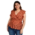 thumbnail image 2 of Blusa escote cruzado Roman Fashion Terracota Talla 38, 2 of 6