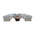 thumbnail image 1 of TK Classics Fairmont All-Weather Wicker 8 Piece Tempe Fire Pit Conversation Set, 1 of 2