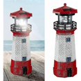 thumbnail image 3 of 2025 Large Solar Powered Lighthouse Rotating Led Bulb Garden Ornament Pa WVS, 3 of 5