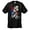 Black, variant on Scary Joker Circus Clown Smoking Cigar Men's Short Sleeve T-shirt-Navy-6Xl