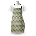 thumbnail image 3 of Jungle Apron, Pattern with Exotic Rain Forest and Funny Animals Tiger Snake Sloth Illustration, Unisex Kitchen Bib with Adjustable Neck for Cooking Gardening, Adult Size, Multicolor, by Ambesonne, 3 of 4