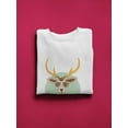 thumbnail image 3 of Hipster Deer With Sunglasses Sweatshirt Men -Image by Shutterstock, Male XX-Large, 3 of 4