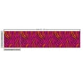 thumbnail image 2 of Ambesonne Safari Fabric by the Yard Upholstery, Zebra Pattern Stripes Design, 1 Yard, Pink Plum Orange, 2 of 4
