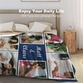 thumbnail image 6 of Custom Blankets with Photos Personalized Couples Gifts Customized Picture Blanket I Love You Gifts Birthday Gift for Wife Husband Girlfriend Boyfriend, 6 of 6