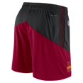 thumbnail image 3 of Men's Nike Black/Burgundy Washington Commanders Sideline Primary Lockup Performance Shorts, 3 of 3