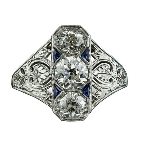 Lucky Square Ring - AkoaDa Blue Zircon Female Ring, Exaggerated Square luxury Fashion Rings Jewelry for Women