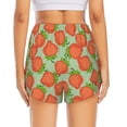 thumbnail image 4 of Uemuo Hand Drawn Strawberry Pattern Women's Athletic Shorts High Waisted Running Shorts with Liner Pockets Gym Elastic Workout Shorts-Small, 4 of 9