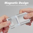 thumbnail image 2 of facai-Keychain Pill Holder Necklace, Magnetic Pill Organizer, Aluminum Pill Case, Mini Metal Pill Box, Nitroglycerin Emergency Medicine Carrier Key Chain Container for Purse Pocket, Silver, 2 of 4