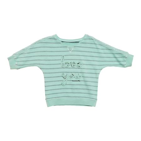 

KIDPIK Girls Love Stripe Dolman Sweatshirt Size: 2T - XXS (4)