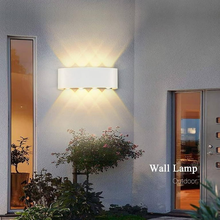 Modern LED Wall Sconce – Up & Down Light, 10W, IP65 Waterproof For Indoor/Outdoor