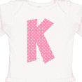 thumbnail image 4 of Inktastic Pink and White Polka Dots Letter K Boys or Girls Long Sleeve Baby Bodysuit, 4 of 5