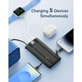 thumbnail image 4 of Portable Charger with Built in Cables, Slim Power Bank 10000mAh, USB C Battery Pack Travel Essential, 5 Outputs 2 Inputs Phone Charging Bank for iPhone 16 15 14 13,Samsung,Android-Black(1 Pack), 4 of 5