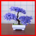 thumbnail image 4 of Bonsái artificial, decoración de plantas falsas, planta en maceta, decoración para el hogar y la Oficina, planta en maceta falsa (cedro púrpura) Sincero Electrónica, 4 of 5