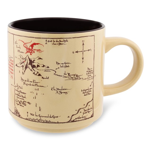 Taza de café Silver Buffalo The Hobbit The Shire Map 400 ml