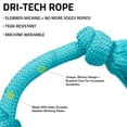 thumbnail image 3 of Playology Dog Toys | Durable Dri-Tech Rope, Peanut Butter Scented Tug of War Toy - Medium, 3 of 7