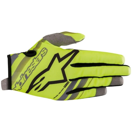 Alpinestars Youth Radar Motorcycle Gloves, Yellow / Black Y2Xs, 3541819-551-XXS