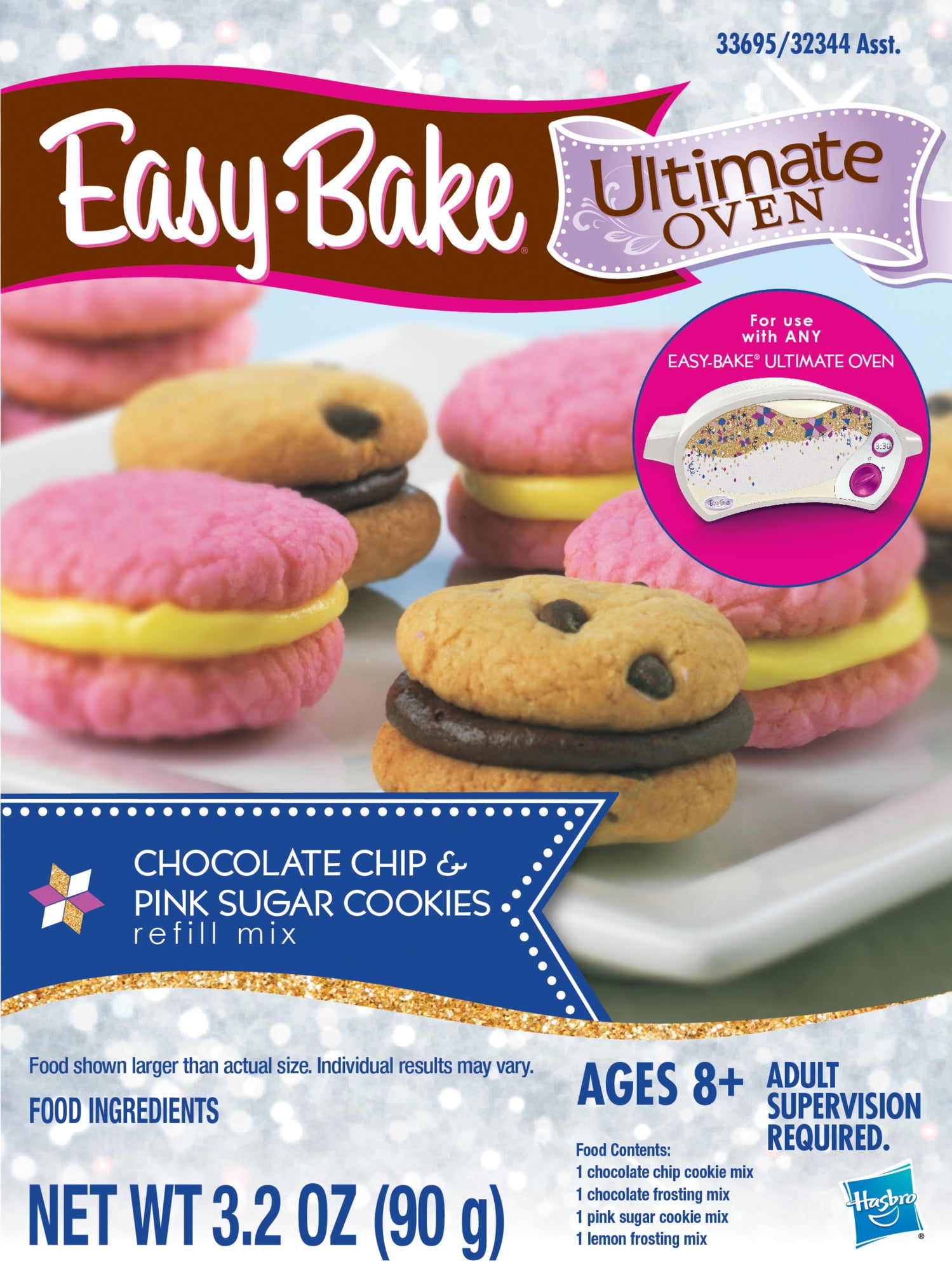 Party Pretzles Easy Bake Oven Ultimate Refill mix 3 pack Cookies Cheese Pizza 