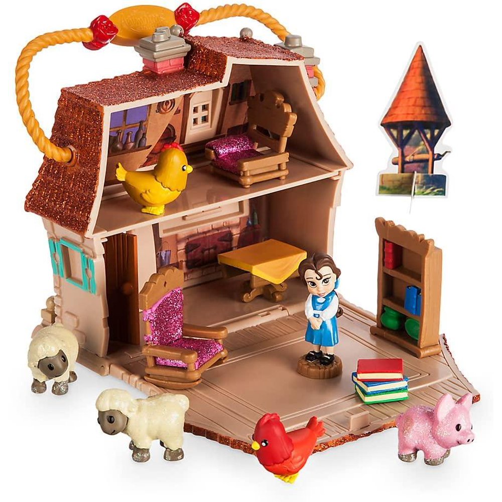 Disney Animators' Collection Belle Micro Doll Playset Play Set New with