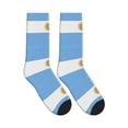 thumbnail image 4 of Mens Crew Socks Womens Flag Of Argentina Workout Training Athletic Socks, 4 of 7